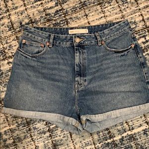 ASOS high waisted Jean shorts